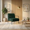 Ver imagem 1 de Poltrona Decorativa Helena Base em Aço Preto Bouclê D03 - D'rossi