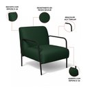 Ver imagem 3 de Poltrona Decorativa Helena Base em Aço Preto Bouclê D03 - D'rossi