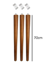 Ver imagem 2 de Kit 3 Pés Palito 70cm + 3 Suportes Inclinado