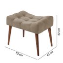 Ver imagem 2 de Banqueta Puff Suede Liso Confort Retrô Império Estofados