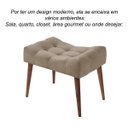 Ver imagem 3 de Banqueta Puff Suede Liso Confort Retrô Império Estofados