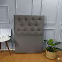 Ver imagem 4 de Bicama Box Baú com Colchão de Espuma Orthopedic + Cabeceira Botonê - Solteiro - Suede Cinza