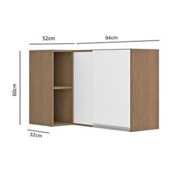 Cozinha Canto Modulada Sabrina 14 Peças 23 Portas 05 Gv 452/294x195x52 Avelã/Branco TX SAB14 - MENU - 5 Cozinha Canto Modulada Sabrina 14 Peças 23 Portas 05 Gv 452/294x195x52 Avelã/Branco TX SAB14 - MENU - 5