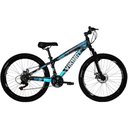 Ver imagem 1 de Bicicleta Vikingx Tuff25/30 Freeride Aro 26 21v Cambios Importados Preto Azul Viking X