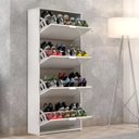 Ver imagem 4 de Sapateira Armário Organizador Basculante 24 Pares 4 Portas:branco