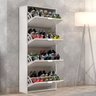 Sapateira Armário Organizador Basculante 24 Pares 4 Portas:branco - 4