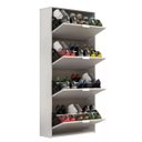 Ver imagem 3 de Sapateira Armário Organizador Basculante 24 Pares 4 Portas:branco