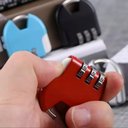 Ver imagem 6 de Cadeado Tsa com Senha Ajustavel Antifurto para Mala Mochila Armario Portatil Leve Resistente Ideal P