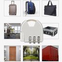 Ver imagem 4 de Cadeado Tsa com Senha Ajustavel Antifurto para Mala Mochila Armario Portatil Leve Resistente Ideal P