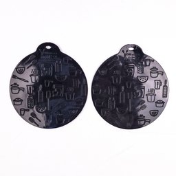Conjunto Almofada De Silicone Para Fogão de Indução Magnético VEM 15cm 2 Peças Preto - 1