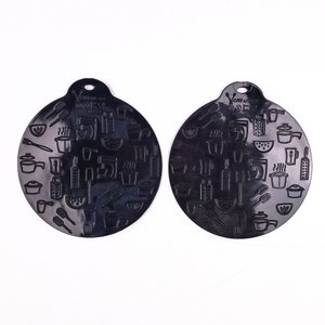 Conjunto Almofada De Silicone Para Fogão de Indução Magnético VEM 15cm 2 Peças Preto