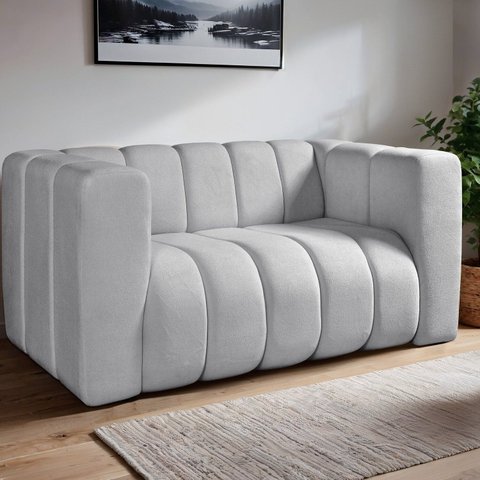 Sofa Mona 2 Lugares Decorativo Moderno Sala de Estar Premium