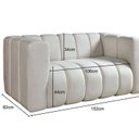 Ver imagem 3 de Sofa Mona 2 Lugares Decorativo Moderno Sala de Estar Premium
