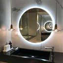 Ver imagem 7 de Espelho Redondo 70cm X 70cm Lapidado com Led:branco Frio a Pilha
