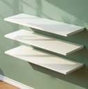 Ver imagem 2 de Prateleira MDF Branco 60x20cm Kit 03 Suporte Invisível Flutuante para Loja Casa Quarto Escritorio