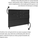 Ver imagem 5 de Cabeceira Cama Solteiro 90 Cm Camboriú Suede Preto e Frame