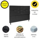 Ver imagem 3 de Cabeceira Cama Solteiro 90 Cm Camboriú Suede Preto e Frame