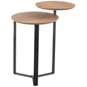 Ver imagem 3 de Kit Mesa de Centro e Mesa Lateral para Sala Pés Metálicos Dari A03 Hanover Preto - Lyam Decor