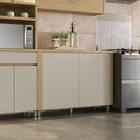 Ver imagem 2 de Balcão de Cozinha 2 Portas 120cm Nesher Condessa Mdf Carvalho/greige