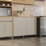 Balcão de Cozinha 2 Portas 120cm Nesher Condessa Mdf Carvalho/greige - 2