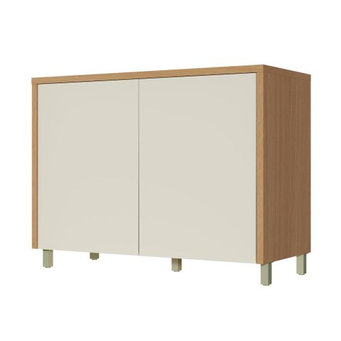 Balcão de Cozinha 2 Portas 120cm Nesher Condessa Mdf Carvalho/greige