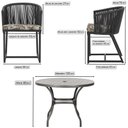 Ver imagem 2 de Mesa e 6 Cadeiras e Noronha Preto E6 Trama Original Preto