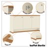 Aparador Buffet 3 Portas Sala de Jantar Berlin - Vianossa - 8