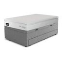 Ver imagem 3 de Conjunto Base Box Baú Solteiro Prince com Cama Auxiliar e Colchão Hellen Confort D33 88x188x75