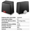 Ver imagem 2 de Motor P/ Portão Deslizante Dz Delta Flex 800 110V 3 m 10,5 s Venti-Delta