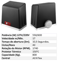 Ver imagem 2 de Motor P/ Portão Deslizante Dz Delta Flex 800 110V 3 m 10,5 s Venti-Delta