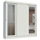 Ver imagem 2 de Guarda-roupa Casal Madesa Kansas 3 Portas de Correr com Espelhos 3 Gavetas