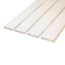 Porta Lisa Fundo Branco 210X82 Desmontada Completa Bat Pinus 12cm - 3