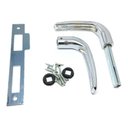 Ver imagem 4 de Porta Lisa Fundo Branco 210X82 Desmontada Completa Bat Pinus 12cm