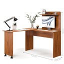 Ver imagem 2 de Mesa Escravaninha em L Adelaide Freijo