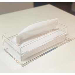 Caixa Porta Lenços De Papel Interfolha Acrilico Cristal Top - 6