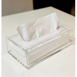 Caixa Porta Lenços De Papel Interfolha Acrilico Cristal Top - 2