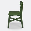 Ver imagem 6 de Conjunto Mesa Espanha Tampo em MDF Cadeiras Paris Castanho e Verde 110cm