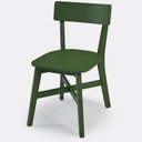 Ver imagem 4 de Conjunto Mesa Espanha Tampo em MDF Cadeiras Paris Castanho e Verde 110cm