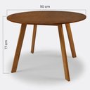 Ver imagem 5 de Conjunto Mesa Espanha Tampo em MDF Cadeiras Paris Castanho e Verde 110cm