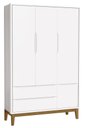 Ver imagem 6 de Jogo de Quarto para Bebê Completo 3 Portas Classic New Branco Fosco com Madeira - MoveisAqui