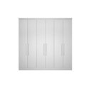Ver imagem 1 de Modulado de Quarto Guarda Roupa C- 6 Portas e 8 Gavetas Rizon-linea Neve - Novo Horizonte