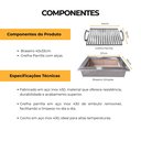 Ver imagem 7 de Raseiro de Embutir com Grelha Parrila - em Inox 430