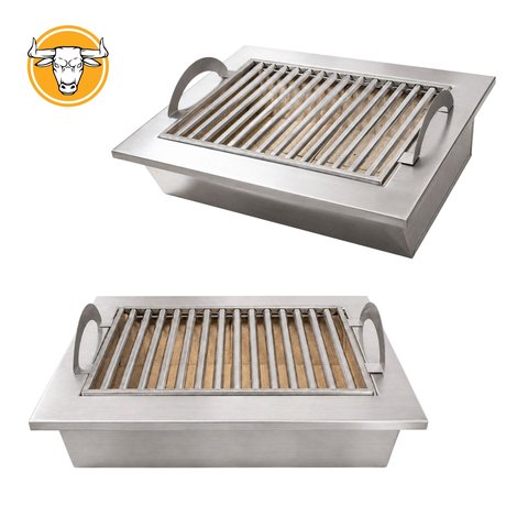 Raseiro de Embutir com Grelha Parrila - em Inox 430