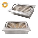 Ver imagem 1 de Raseiro de Embutir com Grelha Parrila - em Inox 430