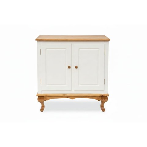 Balcão Buffet 2 Portas Estilo Farmhouse - Branco