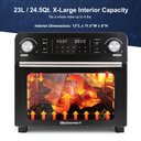 Ver imagem 3 de Elite Gourmet Eaf9310 Air Fryer Forno Elétrico Digital 23l Preto