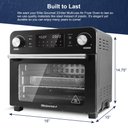 Ver imagem 7 de Elite Gourmet Eaf9310 Air Fryer Forno Elétrico Digital 23l Preto