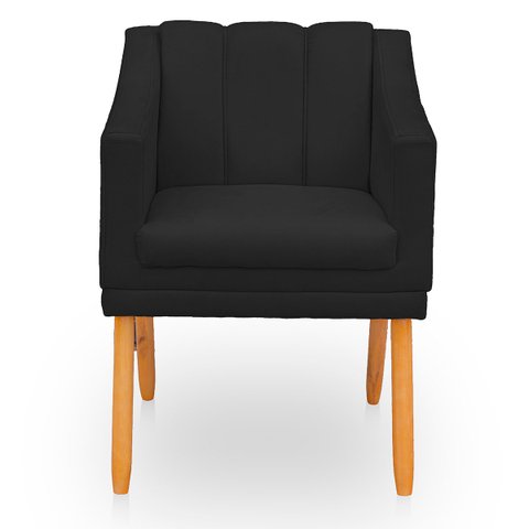 Poltrona Cadeira para Sala Confortável e Moderna Mila Suede