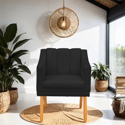 Poltrona Cadeira para Sala Confortável e Moderna Mila Suede - 2