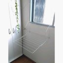 Ver imagem 4 de Varal Portátil de Janela Porta ou Box Prático Dobrável Aço Carbono Flick Secalux Branco